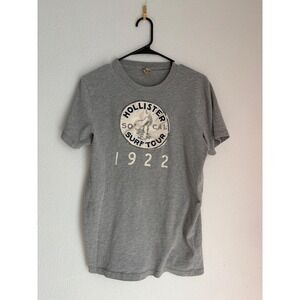Hollister Grey So Cal Surf Tour 1922 Graphic Tee Shirt Womens Medium